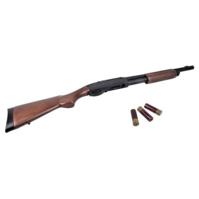 GOLDEN EAGLE PUMP ACTION GAS RIFLE LONG REAL WOOD (GE-M870LW)