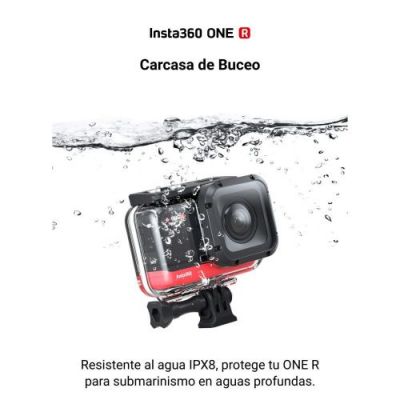 Insta 360 One R 4K Edit. 60M Carcasa de Buceo