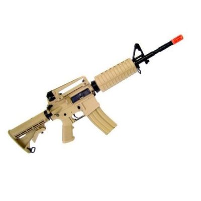 G&G ELECTRIC RIFLE GR16 CARBINE PLASTIC BLOW BACK DESERT TAN (GG16SCT)