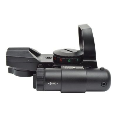 JS-TACTICAL MULTI-RETICLE RED DOT WITH RED LASER BLACK (JS-HD101)