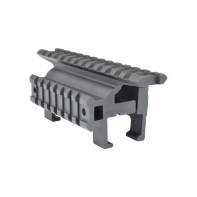 JS-TACTICAL DOUBLE STANDARD 20mm RAIL FOR MP5 BLACK (JS-HK12)