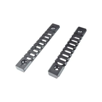 JS-TACTICAL STANDARD 20mm 9 SLOTS RAIL FOR KEYMOD BLACK - 2 PIECES (JS-KMRL11)