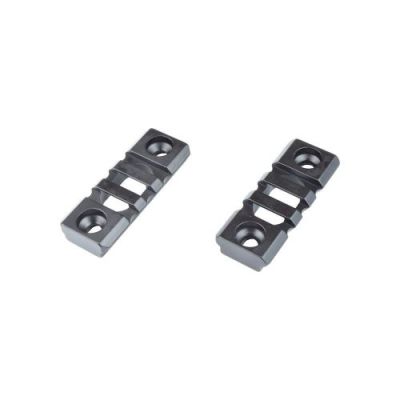 JS-TACTICAL STANDARD 20mm 3 SLOTS RAIL FOR KEYMOD BLACK - 2 PIECES (JS-KMRL5)