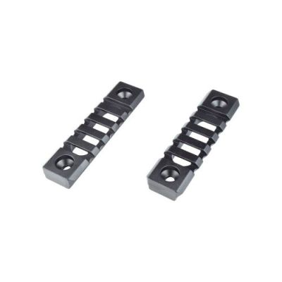 JS-TACTICAL STANDARD 20mm 5 SLOTS RAIL FOR KEYMOD BLACK - 2 PIECES (JS-KMRL7)