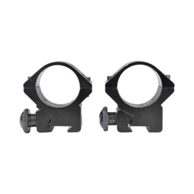 ROYAL SHORT RINGS 1" FOR 11mm RAILS BLACK (M2008)