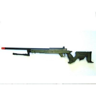 WELL SNIPER BOLT ACTION RIFLE WITH BIPOD GREEN (MB04BV)