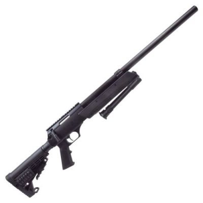 WELL SNIPER SPRING POWERED COMPACT RIFLE WITH BIPOD BLACK (MB13A)