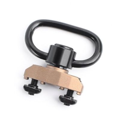 METAL QD SLING SWIVEL WITH MOUNT FOR KEYMOD/M-LOK DARK EARTH (ME04022-T)