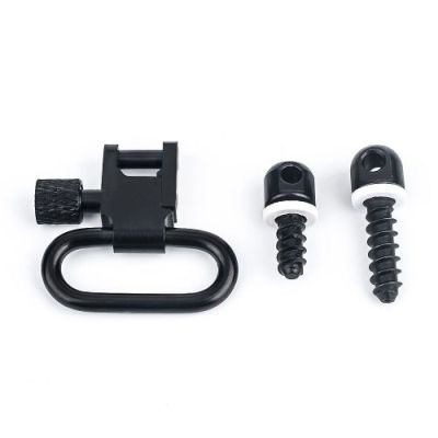 METAL SLING SWIVEL WITH SCREW MOUNT BLACK (ME4001-B)