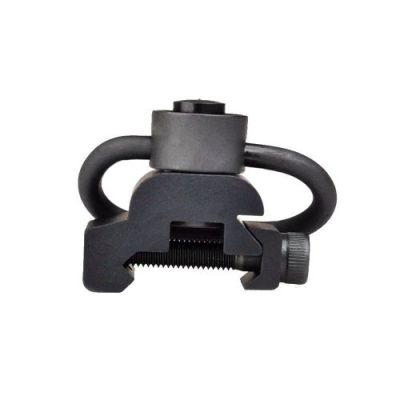 METAL QD SLING SWIVEL WITH 20MM RAILS MOUNT BLACK (ME4006-B)