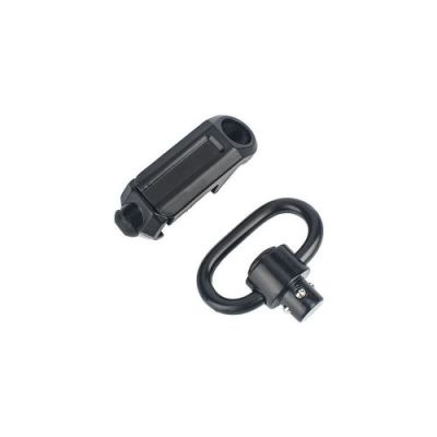 METAL QD SLING SWIVEL WITH MOUNT FOR 20MM RAILS BLACK (ME4011-B)