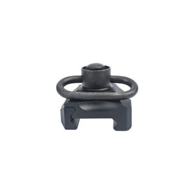 METAL QD SLING SWIVEL WITH MOUNT FOR 20mm RAILS BLACK (ME4018-B)