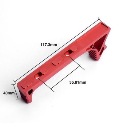 METAL LINK CURVED FOREGRIP FOR KEYMOD RED (ME6076-RED)