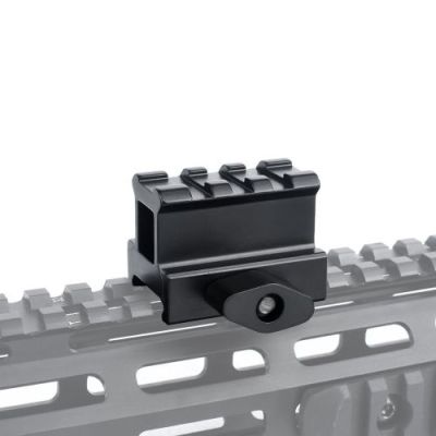 METAL 3 SLOT 20MM RISER RAIL BLACK (ME9007)