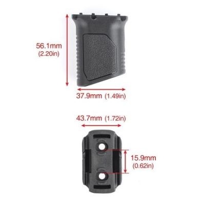 MP VERTICAL GRIP FOR M-LOK/KEYMOD SYSTEMS BLACK (MP1009-B)