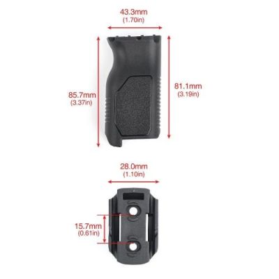 MP VERTICAL GRIP FOR M-LOK/KEYMOD SYSTEMS BLACK (MP1010-B)