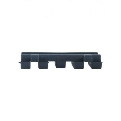 MP 5 SLOT RAIL COVER WITH WIRE LOOM BLACK (MP2007-B)