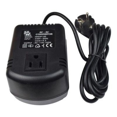 DESKTOP VOLTAGE CONVERTER 220V-110V 100W (MW2P100)