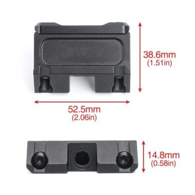 WADSN 45 DEGREE 20mm RAIL BLACK (WD2040-B)