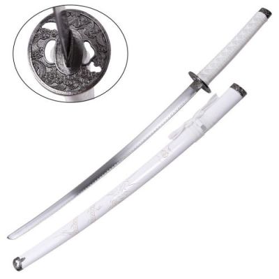 ORNAMENTAL SINGLE KATANA WHITE (ZS 574L)