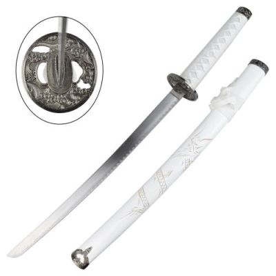 ORNAMENTAL SET KATANA-WAKIZASHI-TANTO WHITE (ZS 574SET)