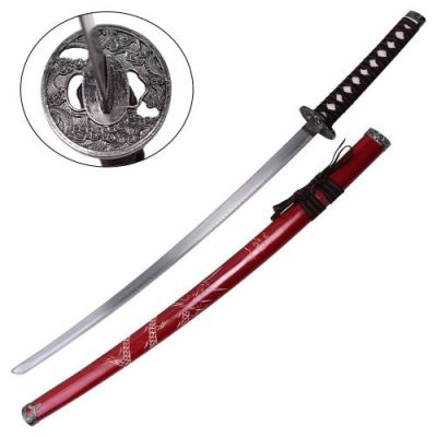 ORNAMENTAL SET KATANA-WAKIZASHI-TANTO RED (ZS574S ROSSO)