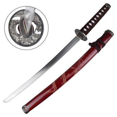 ORNAMENTAL SET KATANA-WAKIZASHI-TANTO RED (ZS574S ROSSO)