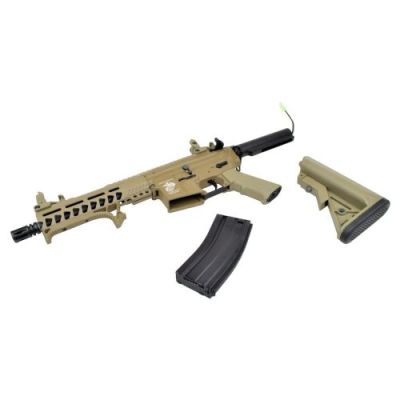 D|BOYS ELECTRIC RIFLE M4 8" METAL VERSION DARK EARTH (7301M-T)