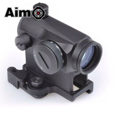 AIM-O RED DOT WITH RISER QD MOUNT BLACK (AO5014-B)