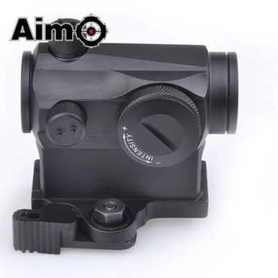 AIM-O RED DOT WITH RISER QD MOUNT BLACK (AO5014-B)