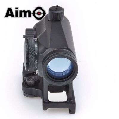 AIM-O RED DOT WITH RISER QD MOUNT BLACK (AO5014-B)