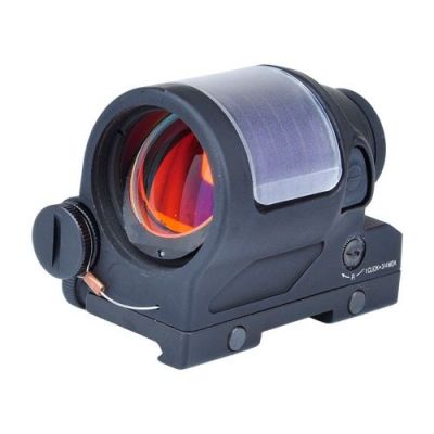 AIM-O RED DOT 1X38 SOLAR ENERGY BLACK (AO5047-B)