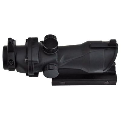 AIM-O ILLUMINATED RIFLE SCOPE ZOOM 4X LENS 32MM BLACK (AO5318-B)