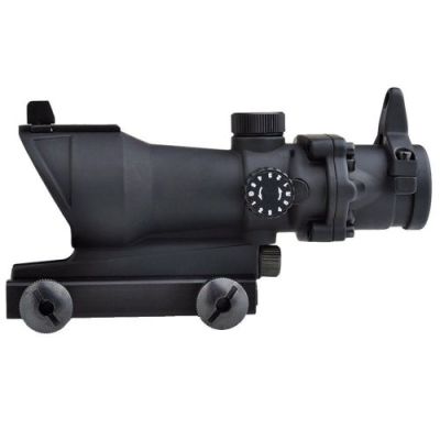 AIM-O ILLUMINATED RIFLE SCOPE ZOOM 4X LENS 32MM BLACK (AO5318-B)