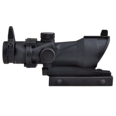 AIM-O ILLUMINATED RIFLE SCOPE ZOOM 4X LENS 32MM BLACK (AO5318-B)