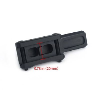 AIM-0 8 SLOTS 20MM RISER RAIL BLACK (AO9034-B)