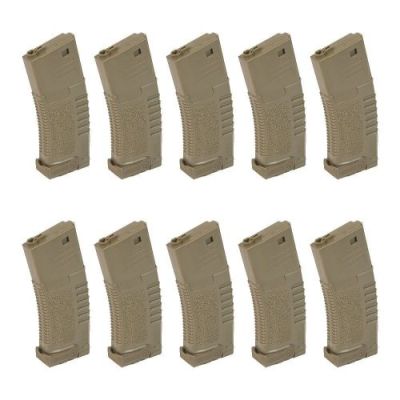 AMOEBA BOX 10X MID-CAP MAGAZINES 140 ROUNDS FOR M4 DARK EARTH (AR-CARAM140BOX-T)