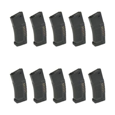 AMOEBA BOX 10X HI-CAP MAGAZINES 300 ROUNDS FOR M4 BLACK (AR-CARAMB-BOX)