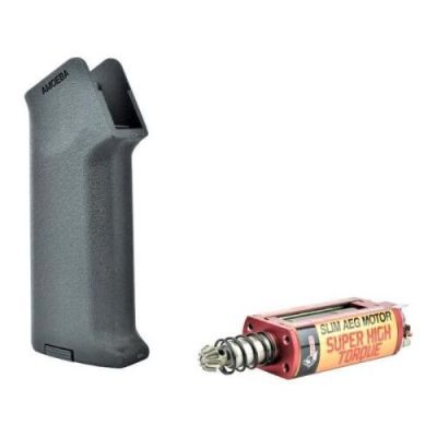 ARES BLACK GRIP AND MOTOR KIT (AR-PGM6-B)