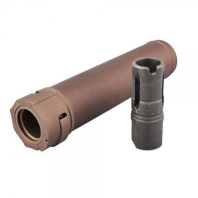 BIG DRAGON SILENCER WITH FLASH HIDER DARK EARTH (BD-0491A)