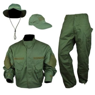 BDU CAMBAT SUIT OLIVE DRAB LARGE SIZE (BDU-OD-L)