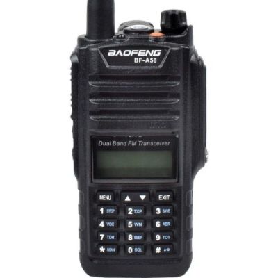 BAOFENG DUAL BAND VHF/UHF FM RADIO WATERPROOF AND DUSTPROOF (BF-A58)