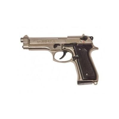 BRUNI TOP FIRING BLANK PISTOL 92 CALIBER 8MM NIKEL (BR-1300N)