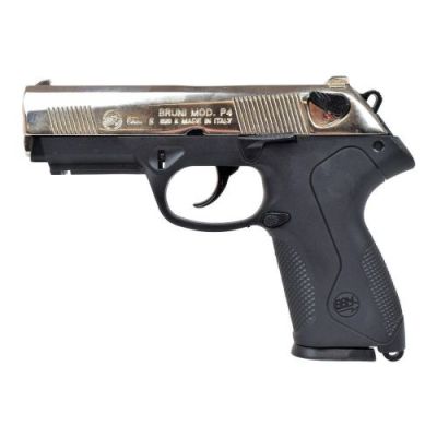 BRUNI TOP FIRING BLANK PISTOL P4 CALIBER 8MM NIKEL (BR-2600N)