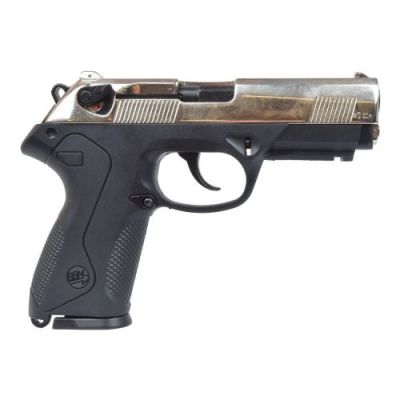 BRUNI TOP FIRING BLANK PISTOL P4 CALIBER 8MM NIKEL (BR-2600N)