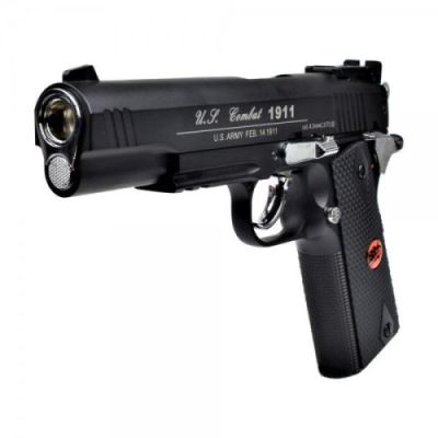 BRUNI CO2 4,5mm C.N.816 PISTOL U.S. COMBAT 1911 FULL METAL BLACK (BR-601MB)