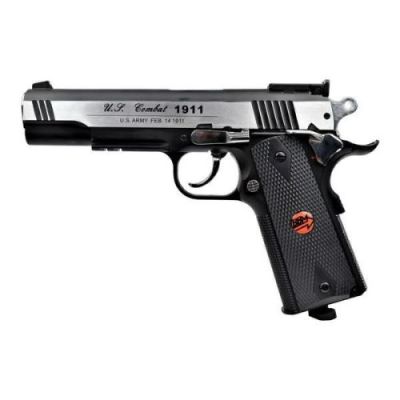 BRUNI CO2 4,5mm C.N.816 PISTOL U.S. COMBAT 1911 FULL METAL SILVER (BR-601MS)