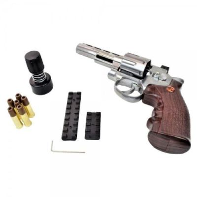 BRUNI CO2 4,5mm C.N.820 REVOLVER 4" SILVER (BR-701S)