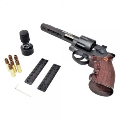 BRUNI CO2 4,5mm C.N.821 REVOLVER 6" BLACK (BR-702B)