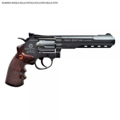 BRUNI CO2 4,5mm C.N.821 REVOLVER 6" BLACK (BR-702B)